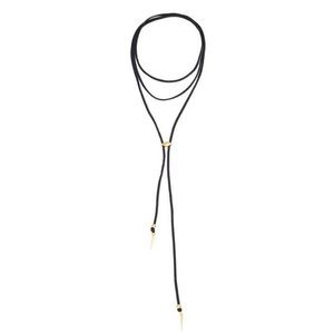 Vanessa Mooney Suede Bolo Necklace